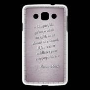 Coque LG L60 Chaque fois Rose Citation Oscar Wilde
