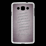 Coque LG L60 Chaque fois Violet Citation Oscar Wilde