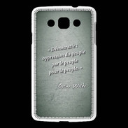 Coque LG L60 Démocratie Vert Citation Oscar Wilde