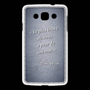 Coque LG L60 Brave Bleu Citation Oscar Wilde