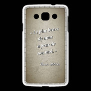 Coque LG L60 Brave Sepia Citation Oscar Wilde