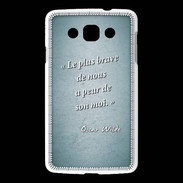 Coque LG L60 Brave Turquoise Citation Oscar Wilde