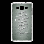 Coque LG L60 Fatalité Vert Citation Oscar Wilde