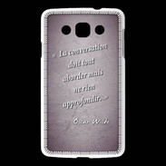 Coque LG L60 La conversation Violet Citation Oscar Wilde