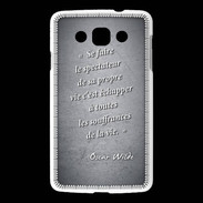 Coque LG L60 Spectateur Noir Citation Oscar Wilde