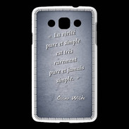 Coque LG L60 Vérité pure Bleu Citation Oscar Wilde