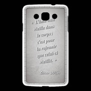 Coque LG L60 Ame nait Gris Citation Oscar Wilde