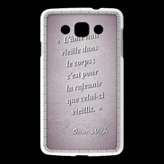 Coque LG L60 Ame nait Rose Citation Oscar Wilde