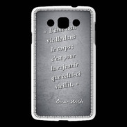 Coque LG L60 Ame nait Noir Citation Oscar Wilde