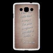 Coque LG L60 Ame nait Rouge Citation Oscar Wilde