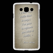 Coque LG L60 Ame nait Sepia Citation Oscar Wilde