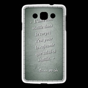 Coque LG L60 Ame nait Vert Citation Oscar Wilde