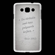 Coque LG L60 Ami poignardée Gris Citation Oscar Wilde