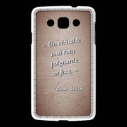 Coque LG L60 Ami poignardée Rouge Citation Oscar Wilde