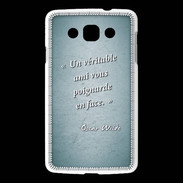 Coque LG L60 Ami poignardée Turquoise Citation Oscar Wilde