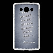 Coque LG L60 Avis gens Bleu Citation Oscar Wilde