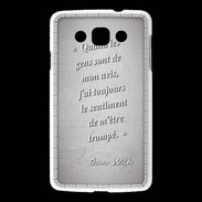 Coque LG L60 Avis gens Gris Citation Oscar Wilde