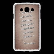 Coque LG L60 Avis gens Rouge Citation Oscar Wilde