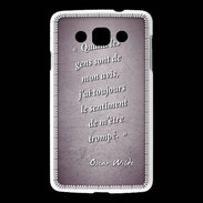 Coque LG L60 Avis gens violet Citation Oscar Wilde