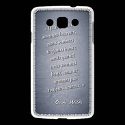 Coque LG L60 Bons heureux Bleu Citation Oscar Wilde