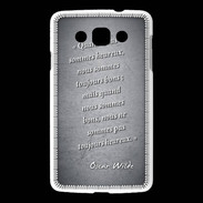 Coque LG L60 Bons heureux Noir Citation Oscar Wilde