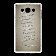 Coque LG L60 Bons heureux Sepia Citation Oscar Wilde