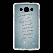 Coque LG L60 Bons heureux Turquoise Citation Oscar Wilde