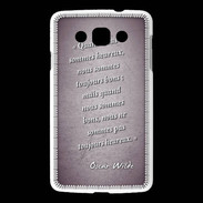 Coque LG L60 Bons heureux Violet Citation Oscar Wilde