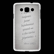 Coque LG L60 Cartes gagnantes Gris Citation Oscar Wilde