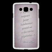 Coque LG L60 Cartes gagnantes Rose Citation Oscar Wilde