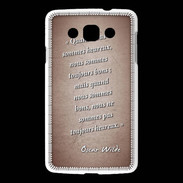 Coque LG L60 Bons heureux Rouge Citation Oscar Wilde