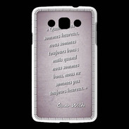 Coque LG L60 Bons heureux Rose Citation Oscar Wilde