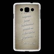 Coque LG L60 Cartes gagnantes Sepia Citation Oscar Wilde