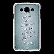 Coque LG L60 Cartes gagnantes Turquoise Citation Oscar Wilde