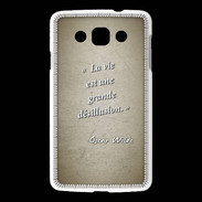 Coque LG L60 Désillusion vie Sepia Citation Oscar Wilde