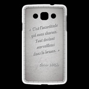 Coque LG L60 Incertitude amour Gris Citation Oscar Wilde