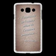 Coque LG L60 Incertitude Rouge Citation Oscar Wilde