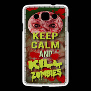 Coque LG L60 Keep Calm and Kill Zombies Cervelle