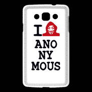 Coque LG L60 I love anonymous