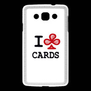 Coque LG L60 I love Cards Club