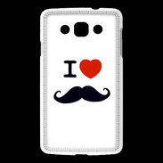 Coque LG L60 I love Moustache