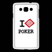 Coque LG L60 I love Poker Diamond