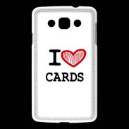 Coque LG L60 I love Poker Heart