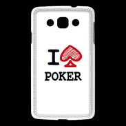 Coque LG L60 I love Poker Spade