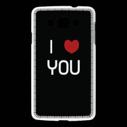 Coque LG L60 I love you noir