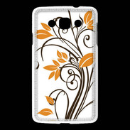 Coque LG L60 motif floral marron
