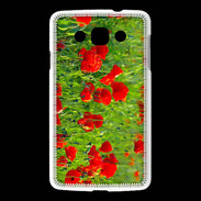 Coque LG L60 DP champs de coquelicots