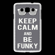 Coque LG L60 Keep Calm Funky Gris