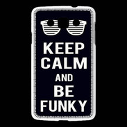Coque LG L60 Keep Calm Funky Noir