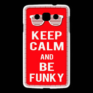 Coque LG L60 Keep Calm Funky Rouge